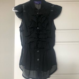 Chiffon Tuxedo Dress Shirt